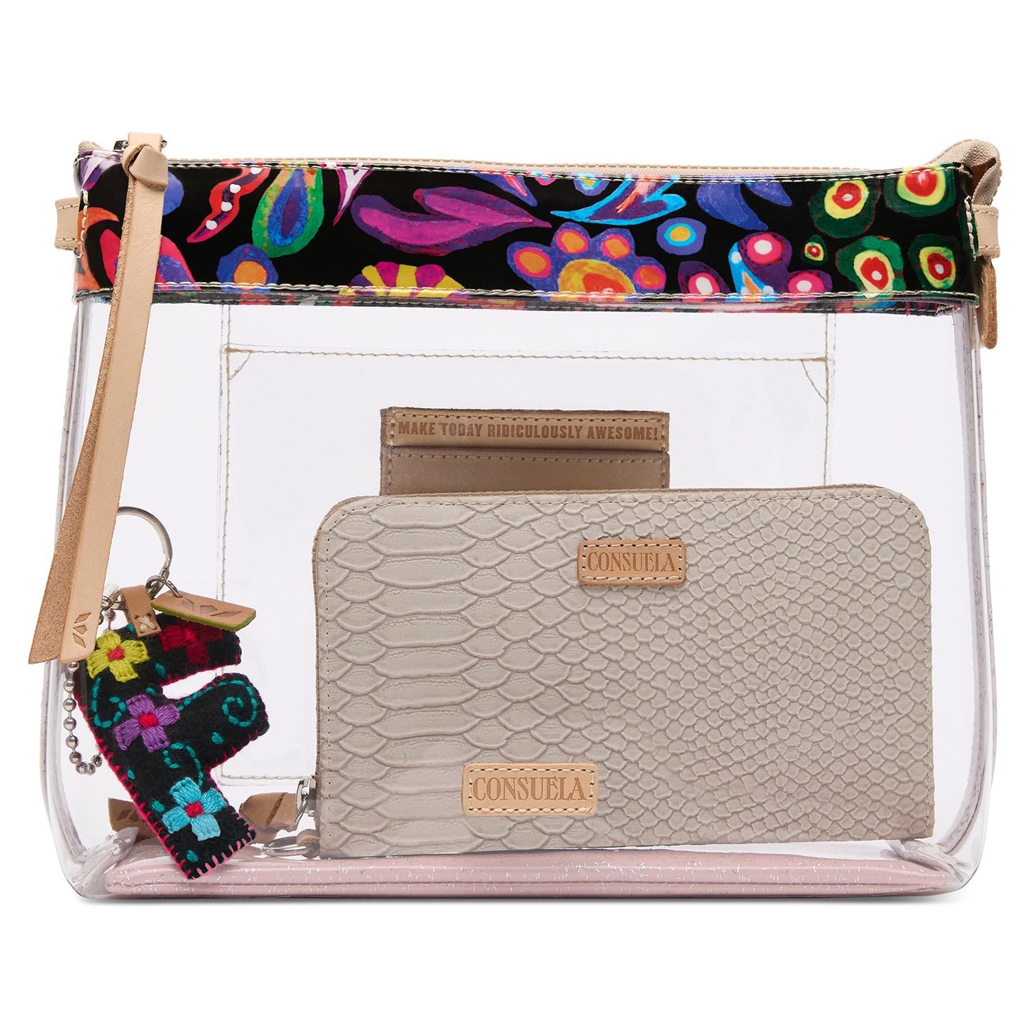 CONSUELA Downtown Crossbody, Clear Sophie