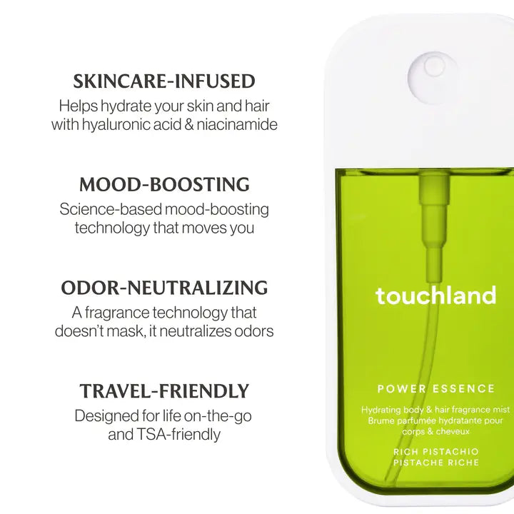 Touchland Rich Pistachio Power Essence Body & Hair Fragrance Mist