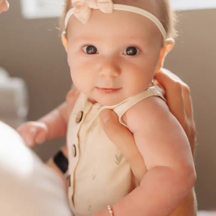 Cherished Moments 14K Gold-Plated Pink Pearl Baby or Girls Bracelet