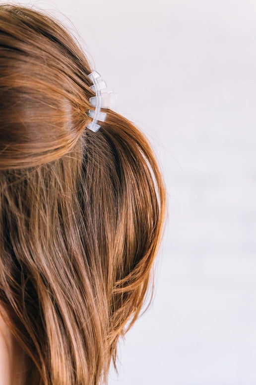 Teleties Classic Hair Clip | Tiny | Coconut White