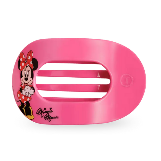 Teleties Flat Round Hair Clip | Tiny | Minnie Mouse