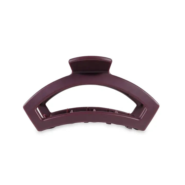 Teleties Open Hair Clip | Small | Burgundy Bliss