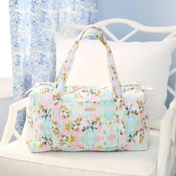 Laura Park Designs Brooks Avenue Quilted Signature Duffle Bag