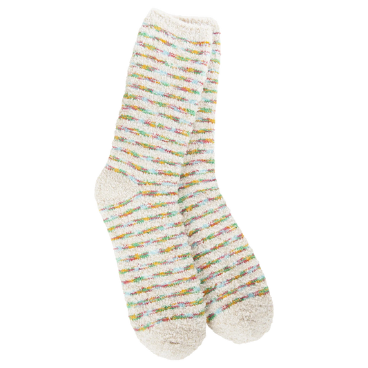 World's Softest Socks Winter Crew-Holiday Stripe