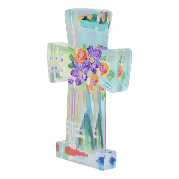 Glory Haus Blooming Flower Acrylic Cross