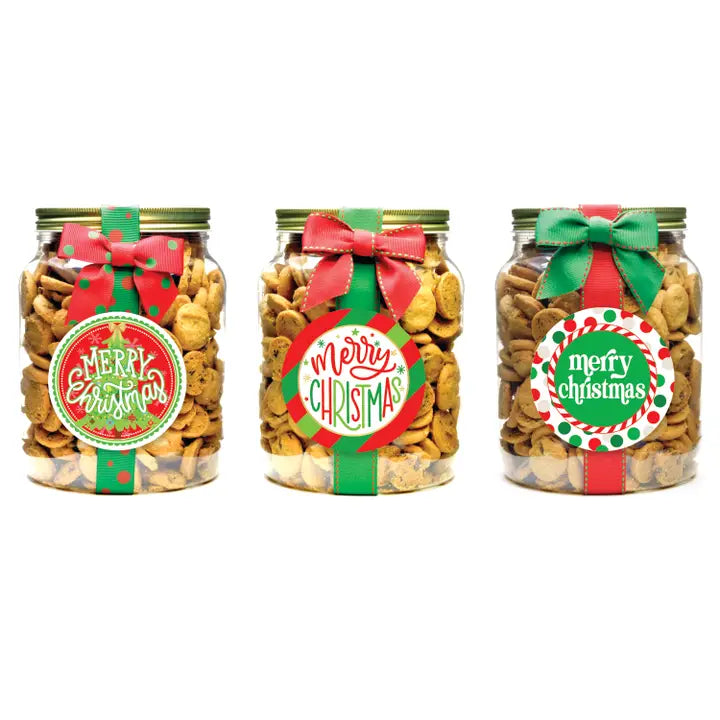 Oh, Sugar! Cookies - Christmas Holiday Assorted - Half Gallon Jars