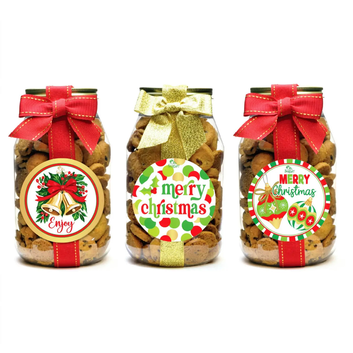 Oh, Sugar! Cookie - Christmas Holiday Assorted - Quart Jars