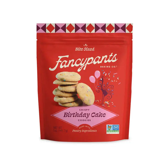 Fancypants Baking Co. Birthday Cake Cookies | Premium Snacks | 5oz