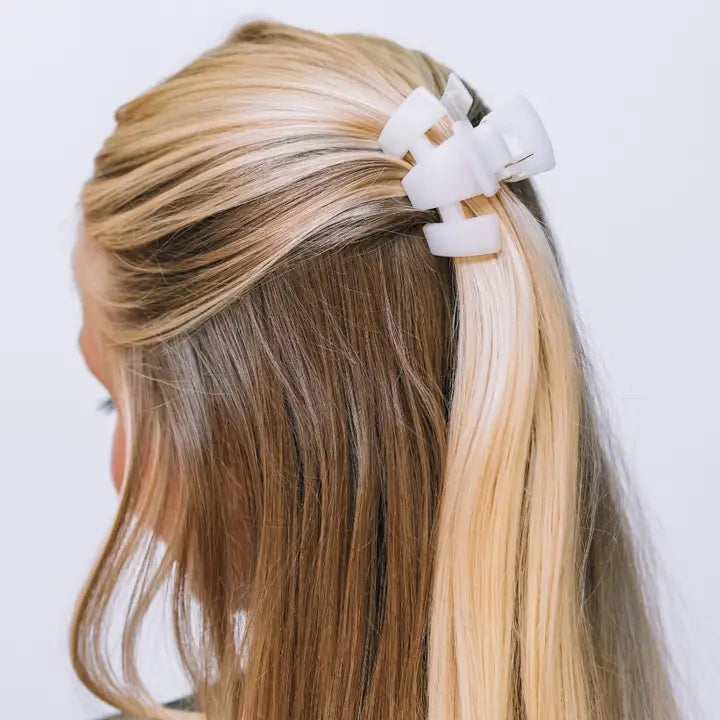Teleties Classic | Coconut White | Petite | Claw Clip