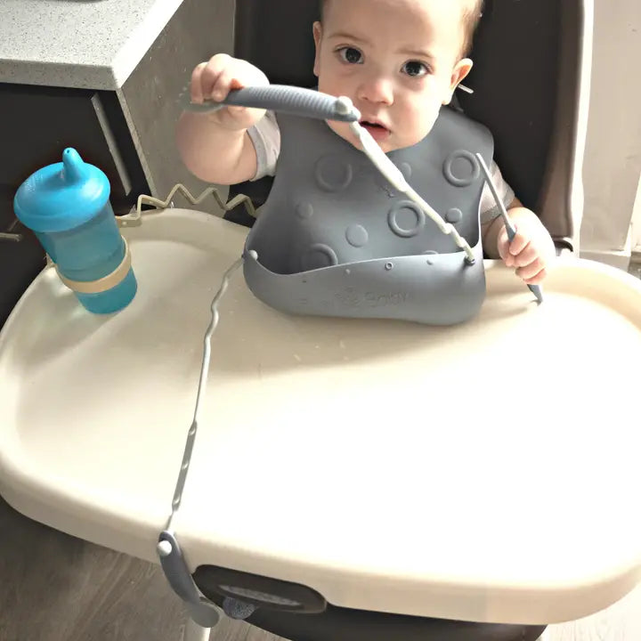 Busy Baby Eating Utensils-Pewter
