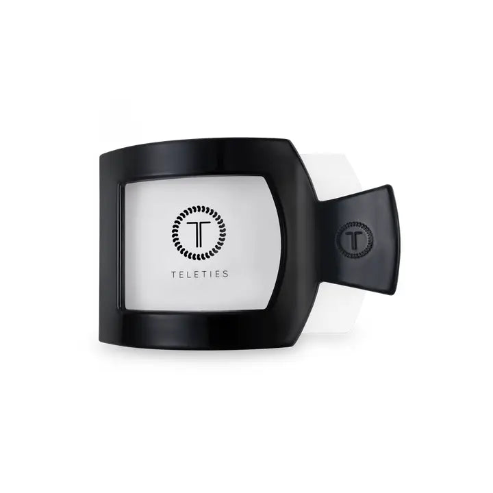 Teleties Jet Black Small Flat Square Clip
