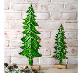 Pd HOME WOODEN EVERGREEN TREE DECOR