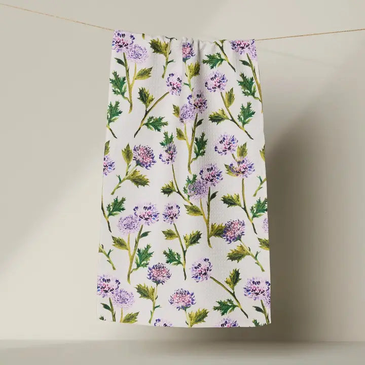 Geometry Blooming Thistle Bar Towel