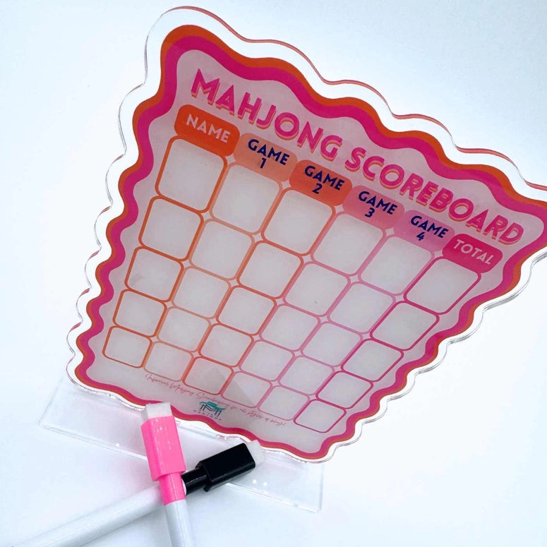 My Fair Mahjong Scoreboard-Pink/Orange