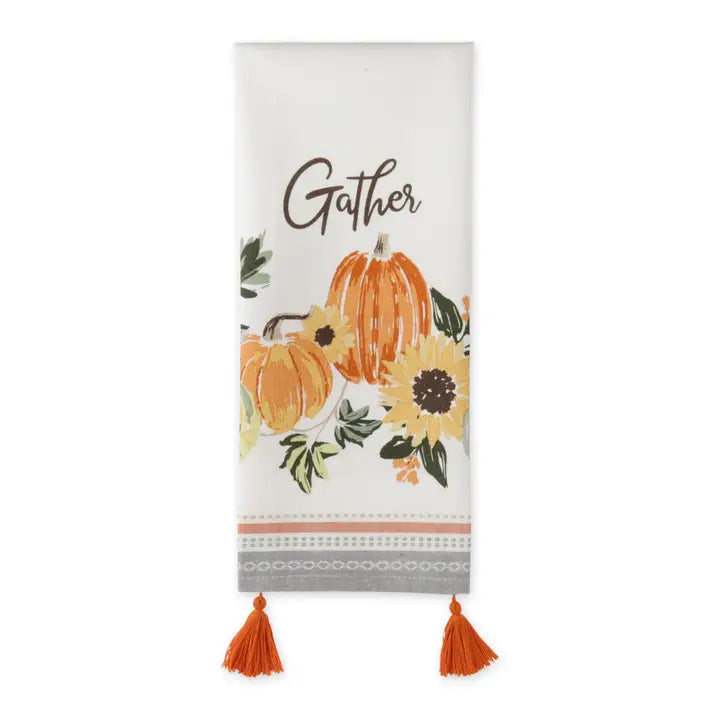 Design Imports Gather Fall Squash Dishtowel Set of 2