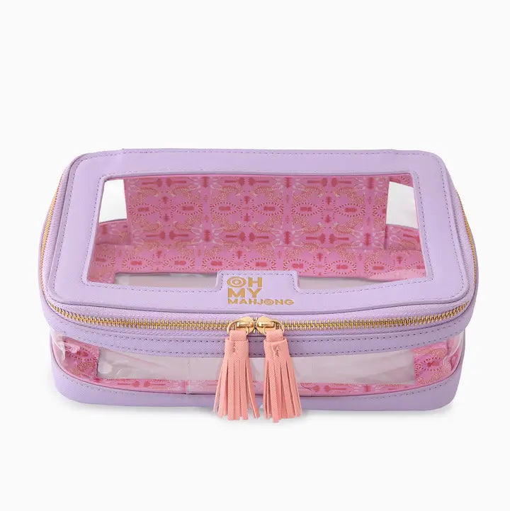 Oh My Mahjong Lavender Tile Storage Bag