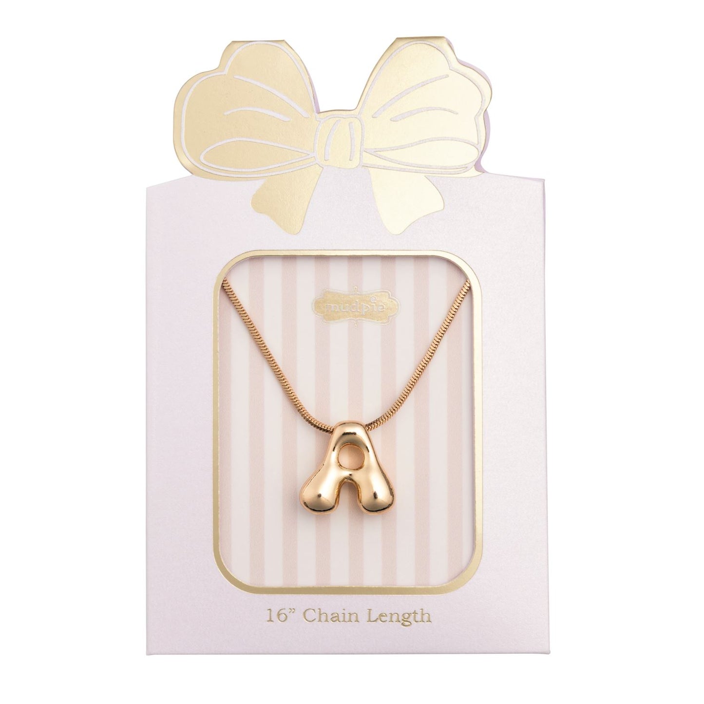 MUD PIE A INITIAL NECKLACE