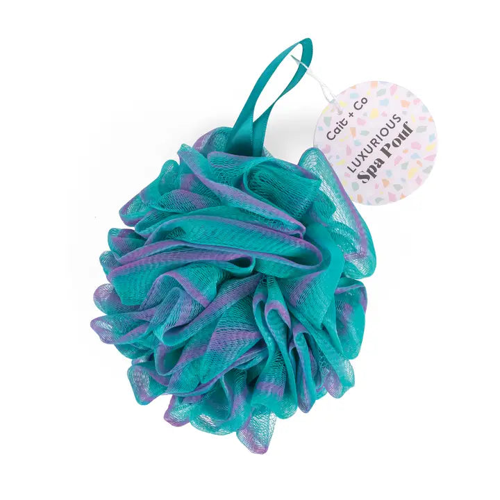 Cait + Co Gem-Luxurious Spa Pouf - Teal + Purple