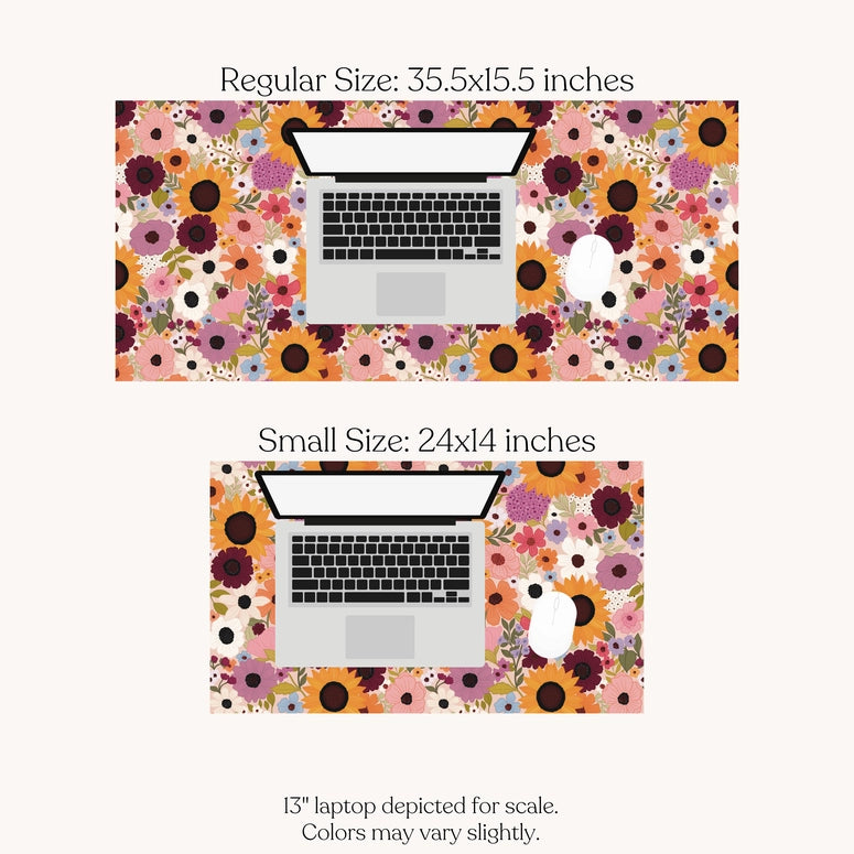 Elyse Breanne Design Rainbow Garden Desk Pad-Regular