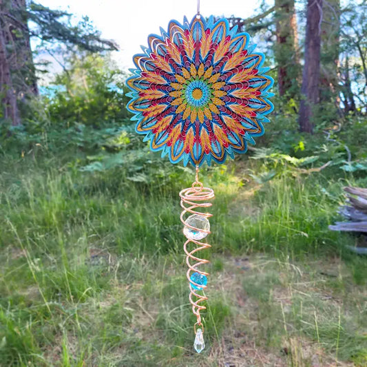 Spinfinity Designs Floral Mandala - Mini Set Wind Spinner