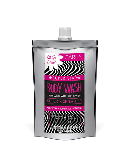 Caren Body Wash | Flirt | Black 3 oz Pouch