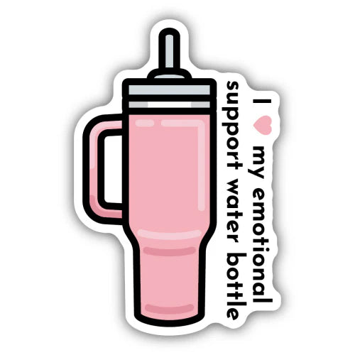 STICKERS NORTHWEST  I Love My Emotional Support Water Bottle