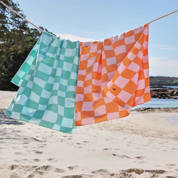 Dock & Bay Quick Dry Towels - Groovy Check - GRS Certified-XL