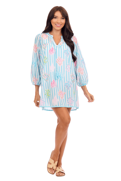 MUD PIE PEARLA COVERUP-BLUE