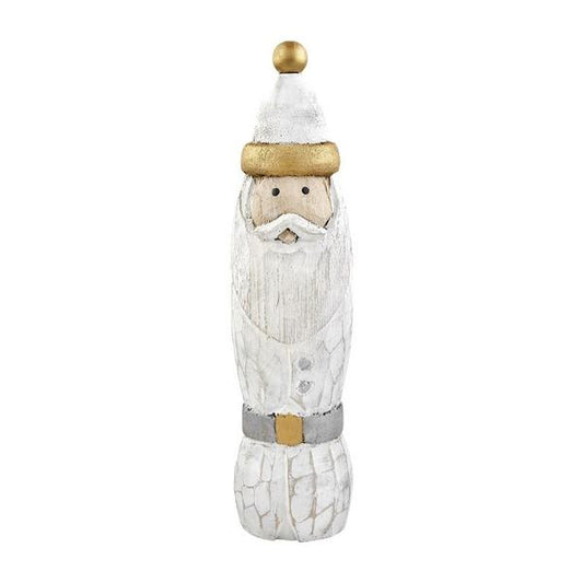 MUD PIE LARGE GOLD SANTA SITTER
