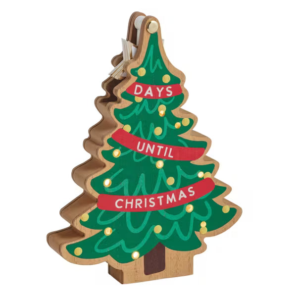 MUD PIE LIGHT-UP CHRISTMAS TREE COUNTDOWN