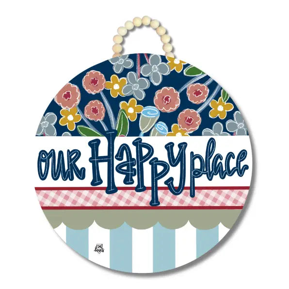 DK Designs The "Happy" Door Hanger