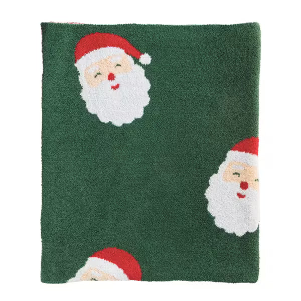 MUD PIE SANTA CHENILLE BLANKET