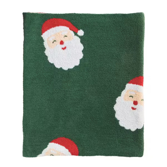 MUD PIE SANTA CHENILLE BLANKET