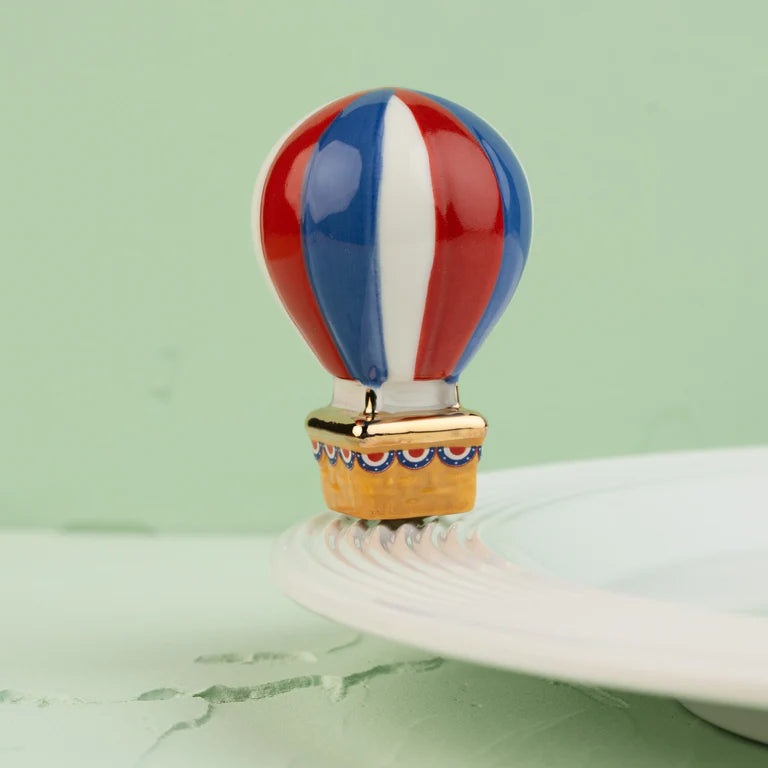 nora fleming red, white, and balloon