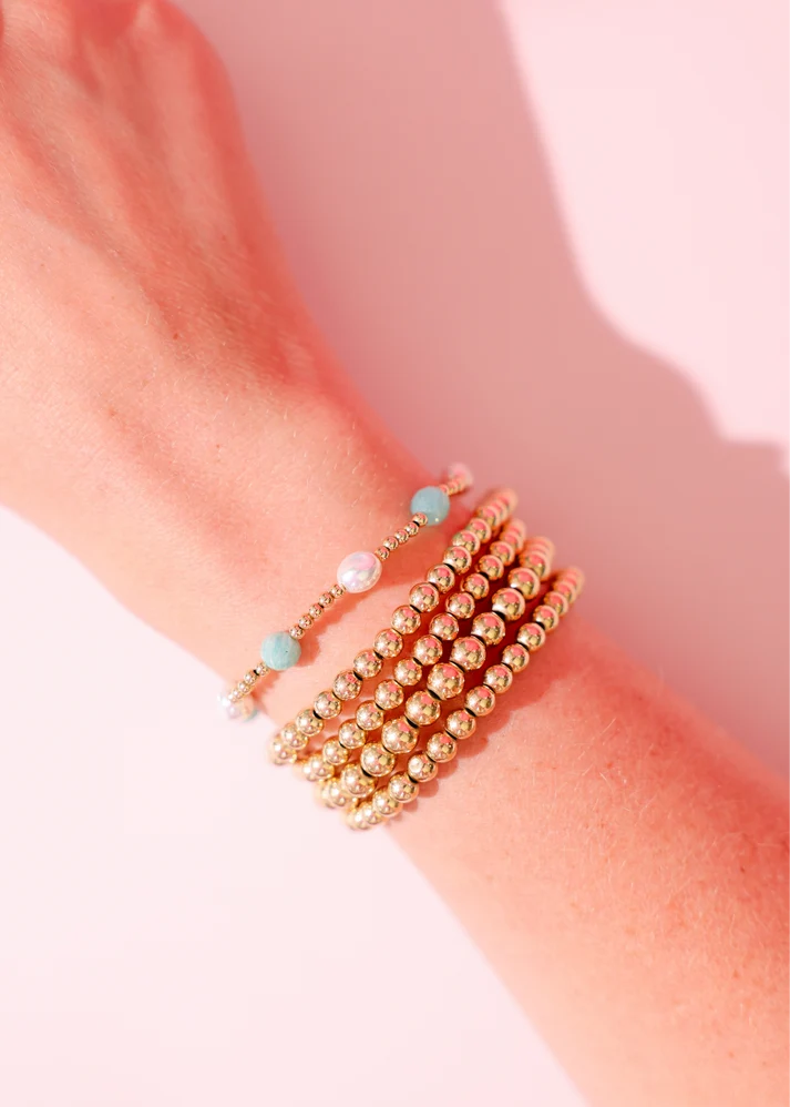 Beaded Blondes Turquoise Maggie Gemstone Bracelet