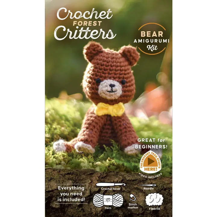 Crochet Forest Critters Amigurumi Kit Bear