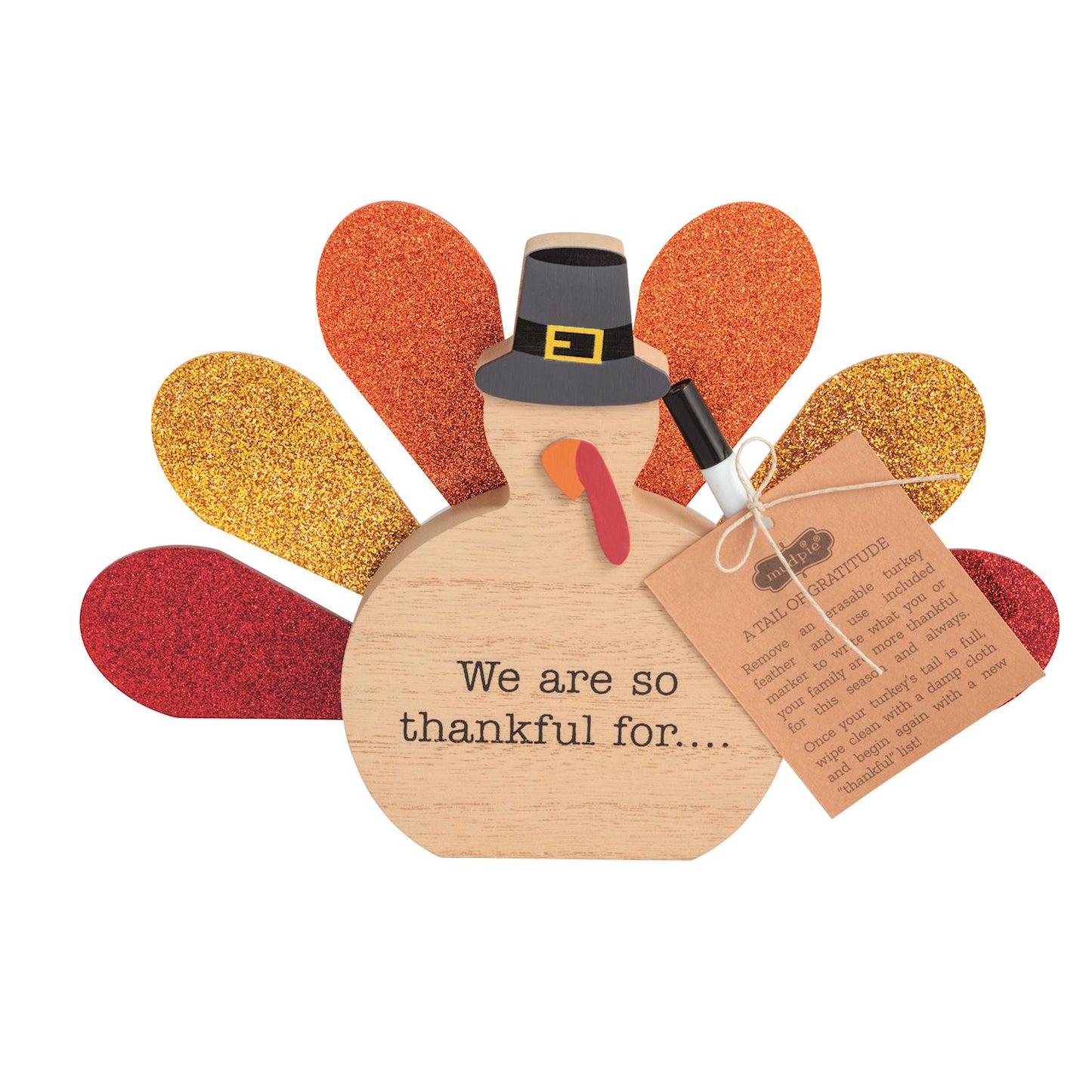 MUD PIE TAIL OF GRATITUDE TURKEY SET