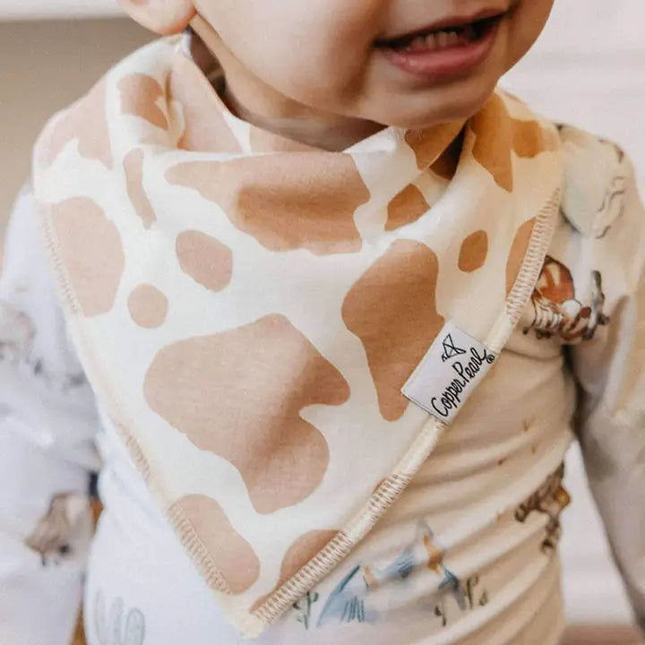 Copper Pearl Baby Bandana Bibs - Boone