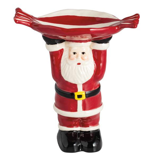 MUD PIE SANTA CANDY PEDESTAL