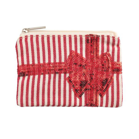 MUD PIE BOW SEQUIN GIFT POUCH