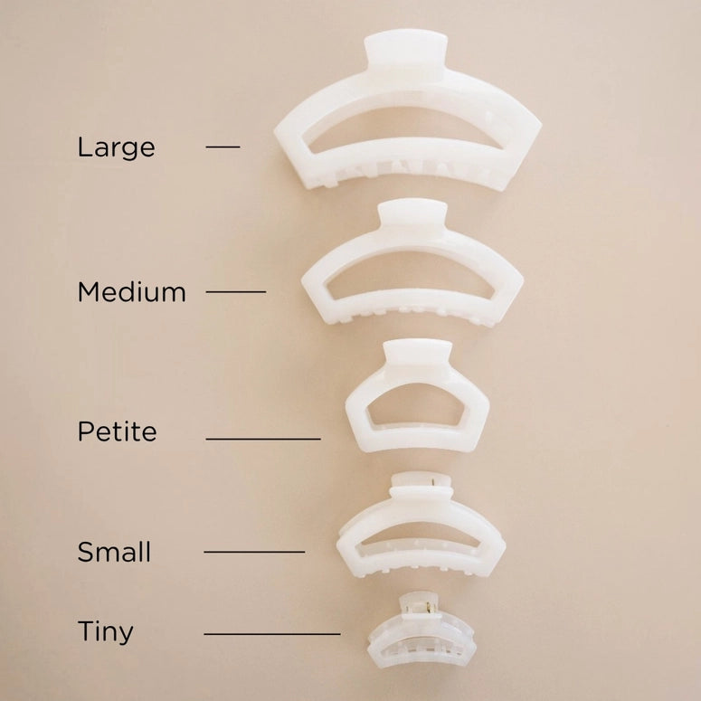 Teleties Open Coconut White | Petite | Hair Clip