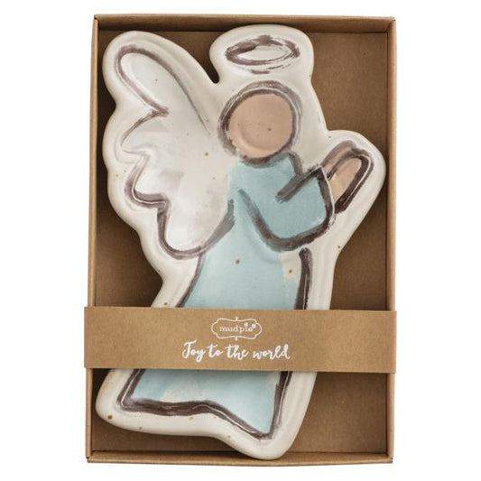MUD PIE SIDEWAYS ANGEL TIDBIT DISH