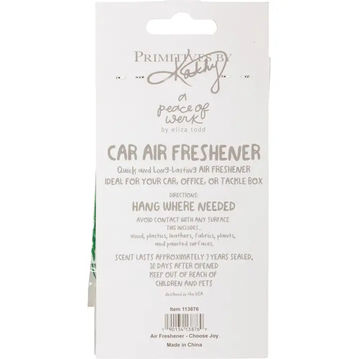 Primitives by Kathy Choose Joy Air Freshener