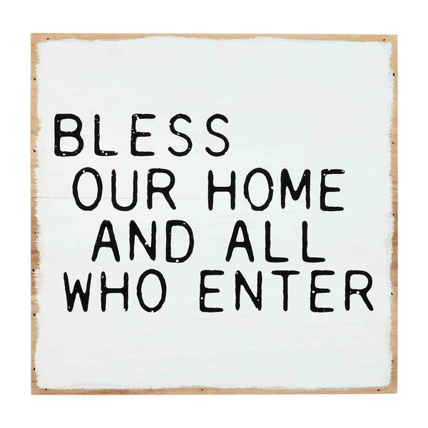 MUD PIE BLESS OUR HOME PLAQUE