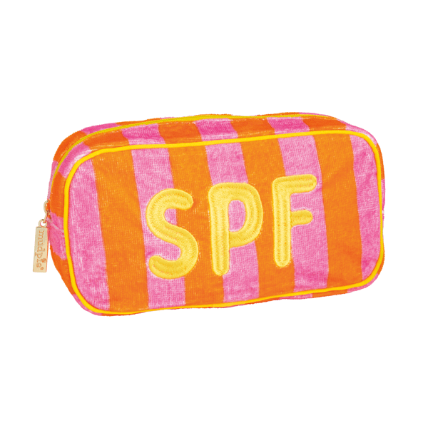 MUD PIE SPF EMBROIDERED TERRY CLOTH CASE