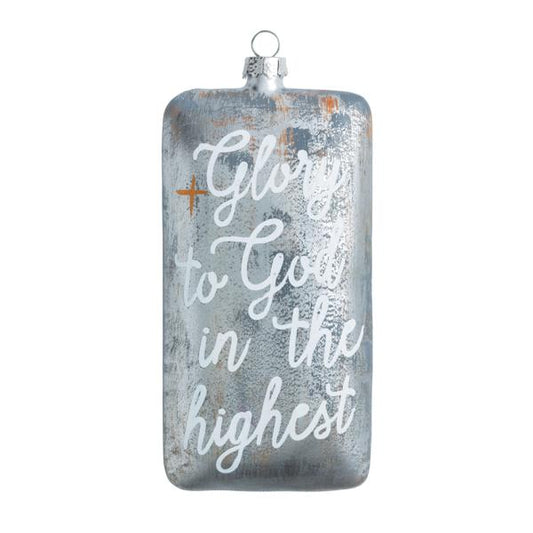 MUD PIE GLORY PAINTED ORNAMENT