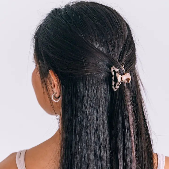 Teleties Open Hair Clip | Tiny | Blonde Tortoise