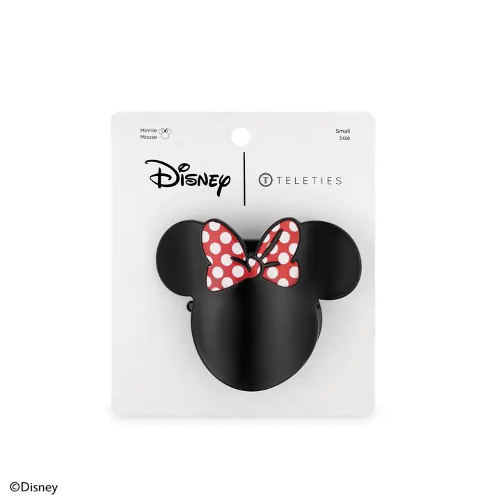 Teleties Disney: Minnie Mouse Shaped | Small | Flat Hair Clip