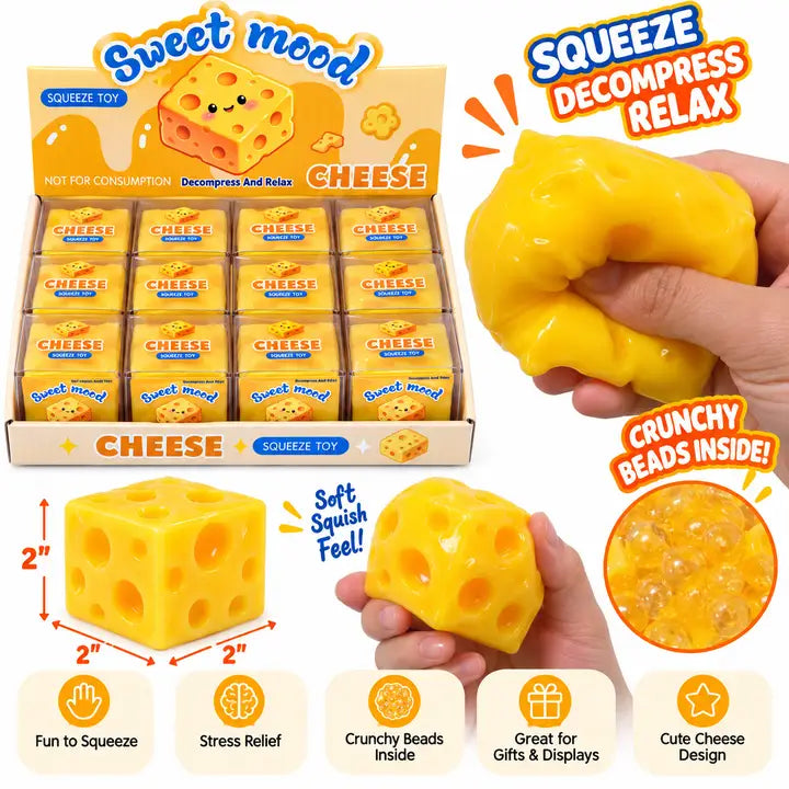 Crunchy Cheese Squishy – 2”