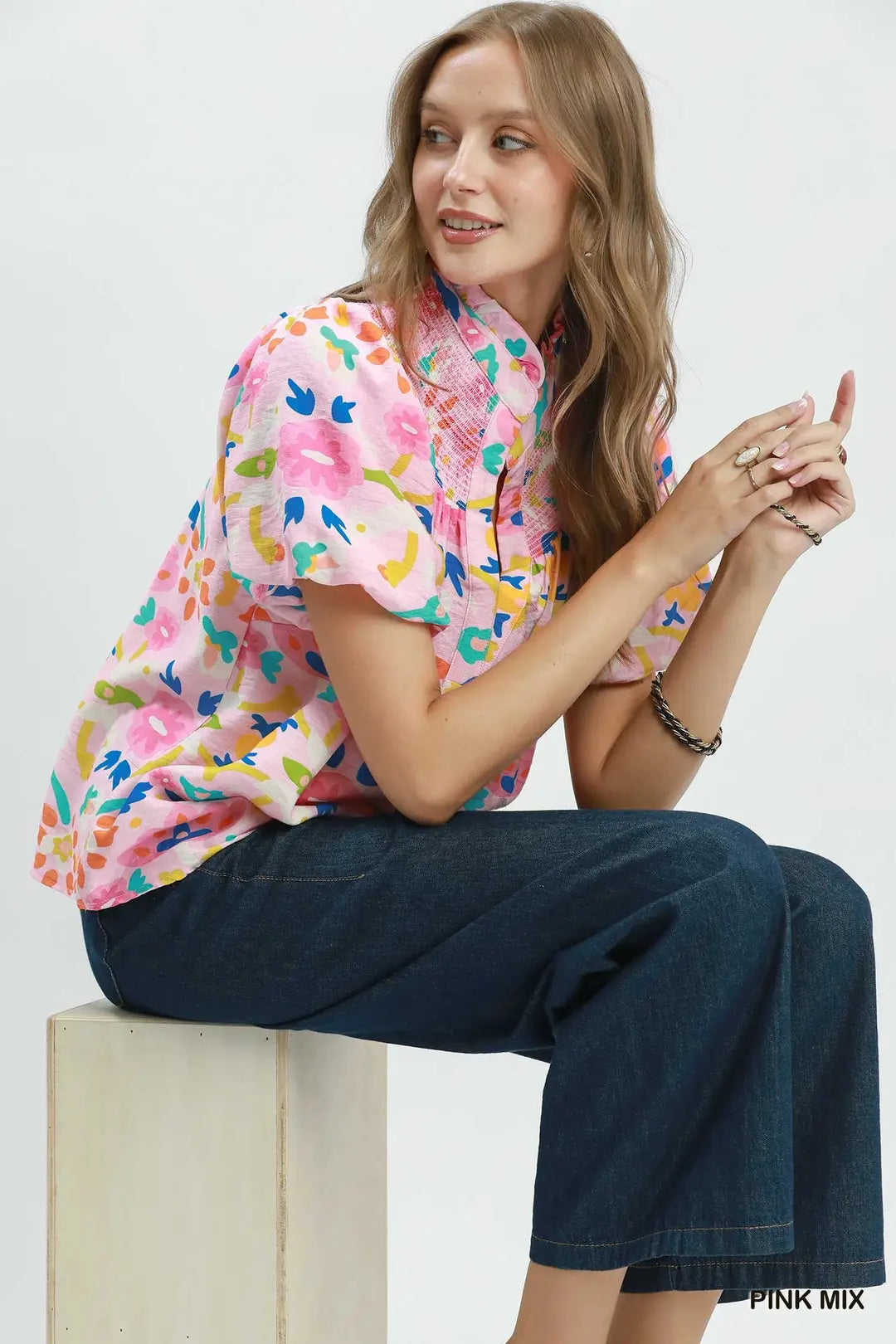 Umgee Folk Art Print Top